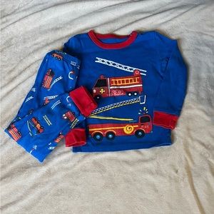 Cute fire truck pj set